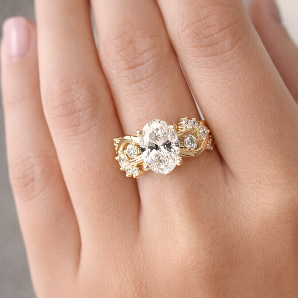 Signature 14K Gold Diamond Engagement Ring