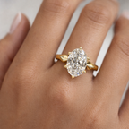 Forever & Timeless 14K Solid Gold 3ct Diamond Engagement Ring
