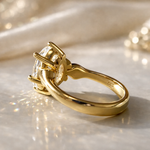 Forever & Timeless 14K Solid Gold 3ct Diamond Engagement Ring