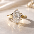 Forever & Timeless 14K Solid Gold 3ct Diamond Engagement Ring