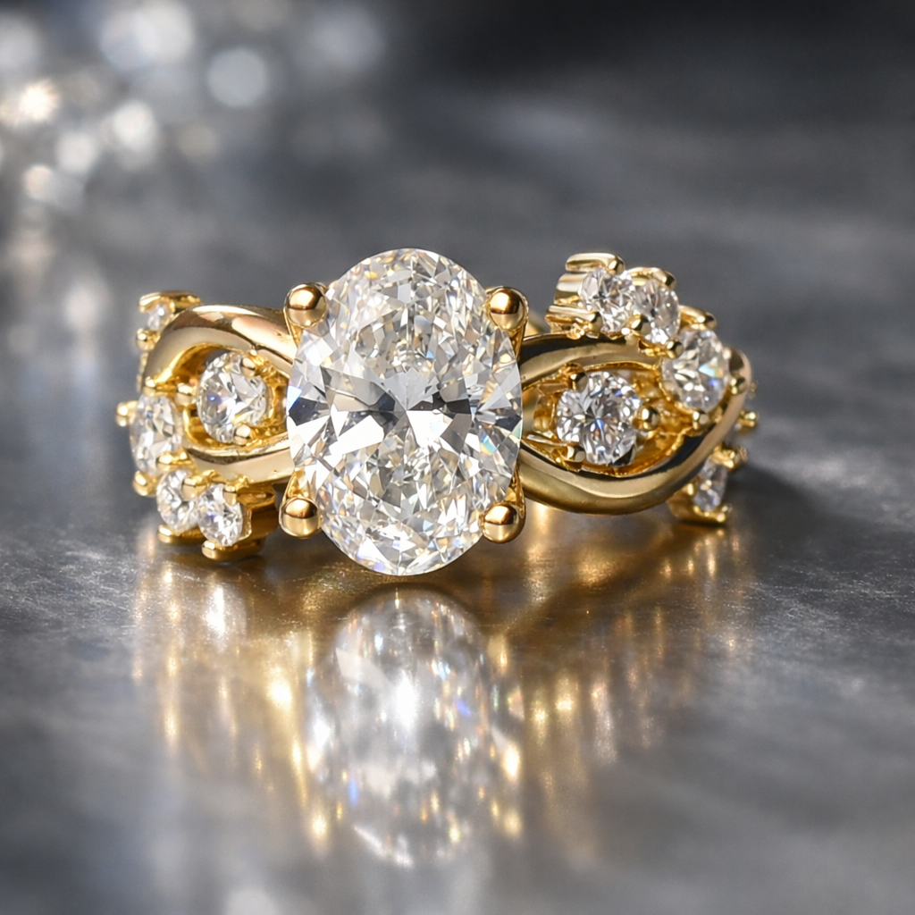 Signature 14K Gold Diamond Engagement Ring