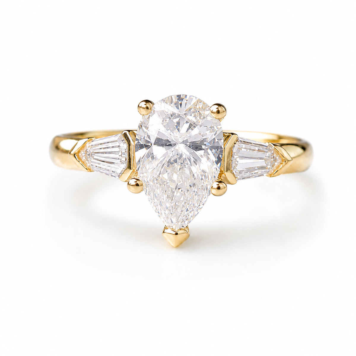 Timeless 14K Solid Gold 2.16ct Diamond Engagement Ring