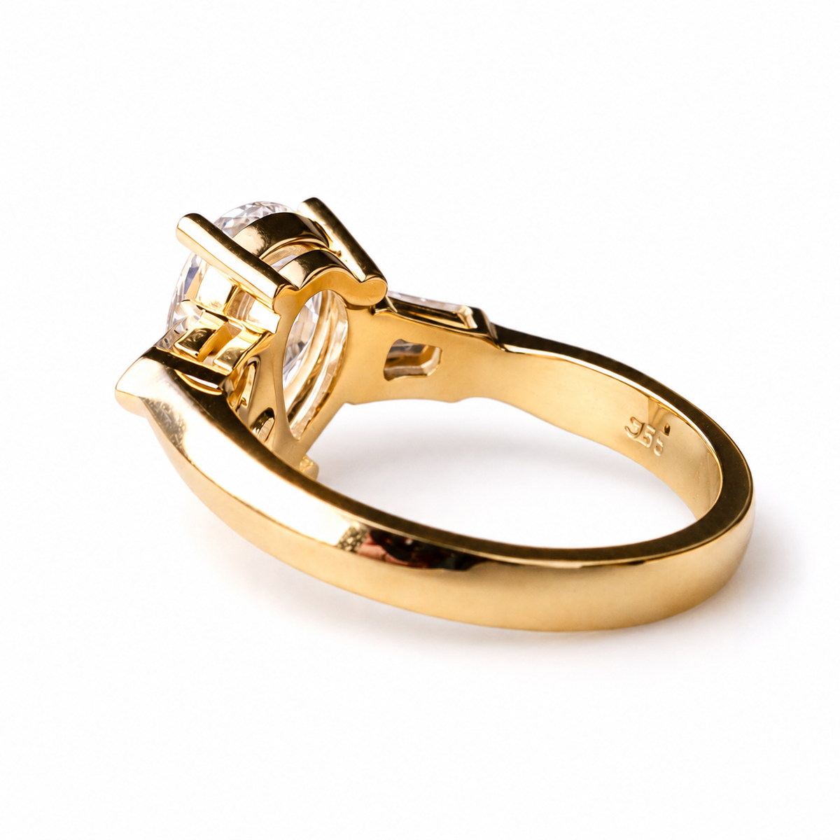 Timeless 14K Solid Gold 2.16ct Diamond Engagement Ring