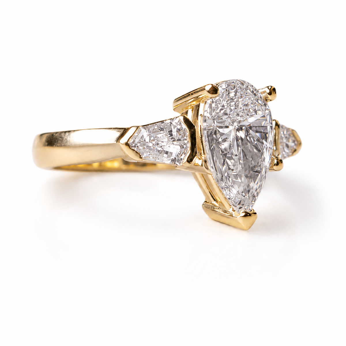 Timeless 14K Solid Gold 2.16ct Diamond Engagement Ring