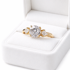 Signature 14k Gold 1.5ct Diamond Three-Stone Engagement Ring