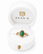 Divine 14K Gold Australian Black Opal Ring