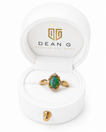 Divine 14K Gold Australian Black Opal Ring