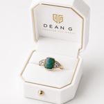 Stunning 14k Gold Australian Black Opal Ring