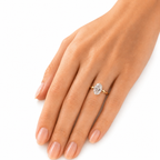 Timeless 18k Gold  Diamond Solitaire Engagement Ring