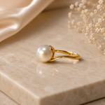 Elegant South Sea Pearl 14k Gold Ring