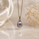 Stunning Keshi Pearl 9k Gold Pendant