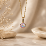 Stunning 18k Gold Lightning Ridge Australian Opal Pendant