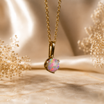 Stunning 18k Gold Lightning Ridge Australian Opal Pendant
