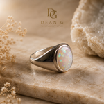 Bold Sterling Silver Gents Cygnet Ring