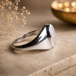 Bold Sterling Silver Gents Cygnet Ring