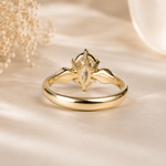Timeless 18k Gold  Diamond Solitaire Engagement Ring