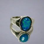 Proudly present our stunning Lightning Ridge Doublet Signet Ring, a unique fusion of classic elegance and mesmerizing opal charm.

Origin- Lightning Ridge Australia

Opal- Lightning Ridge Doublet Opal

Setting- Sterling Silver Bezel Set

Size- Ring Size 12.5us

Handcrafted with passion by Australian Artisans
