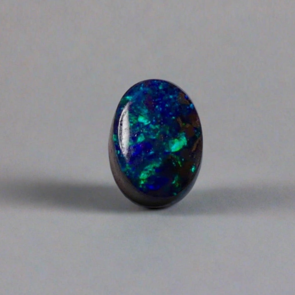 Beautiful Australian Boulder Opal, expertly sourced and cut, ready for your custom ring. Stunning greens and blues add natural beauty to your collection.

Origin- Ethically mined in Queensland Australia

Opal Weight- 0.9ct

Size- 6.7 x 5mm

Ready to be set into your one of a kind piece of jewellery