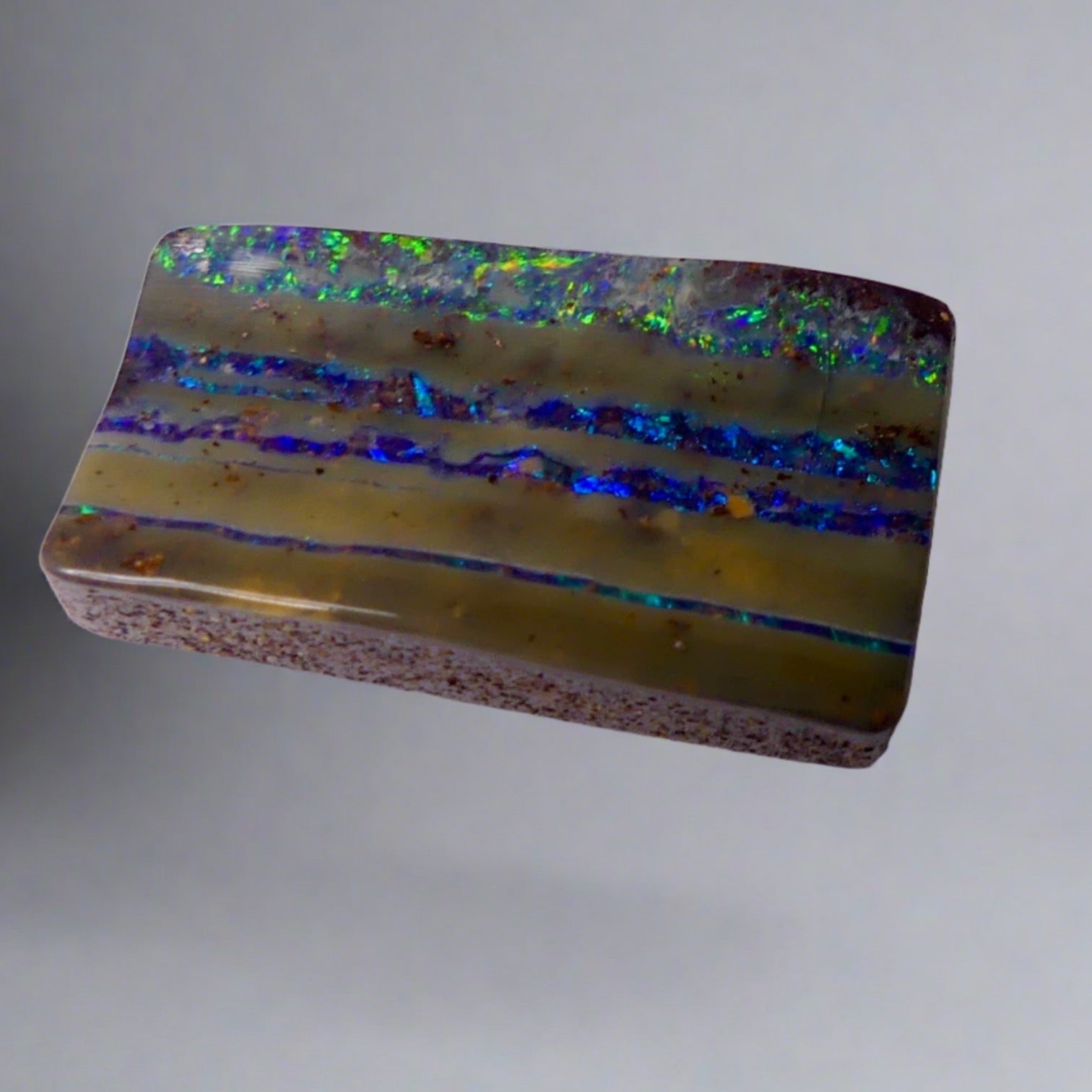 12.5ct Australian Stripy Boulder Opal: A unique gemstone, mined in Australia, that offers a one-of-a-kind look with stunning colors. Perfect for gemstone enthusiasts.

Origin- Ethically Mined in Queensland Australia

Opal Weight- 12.5ct Queensland Boulder Opal

Size- 22 x 13mm

Perfect for that next Pendant design you have been dreaming of.