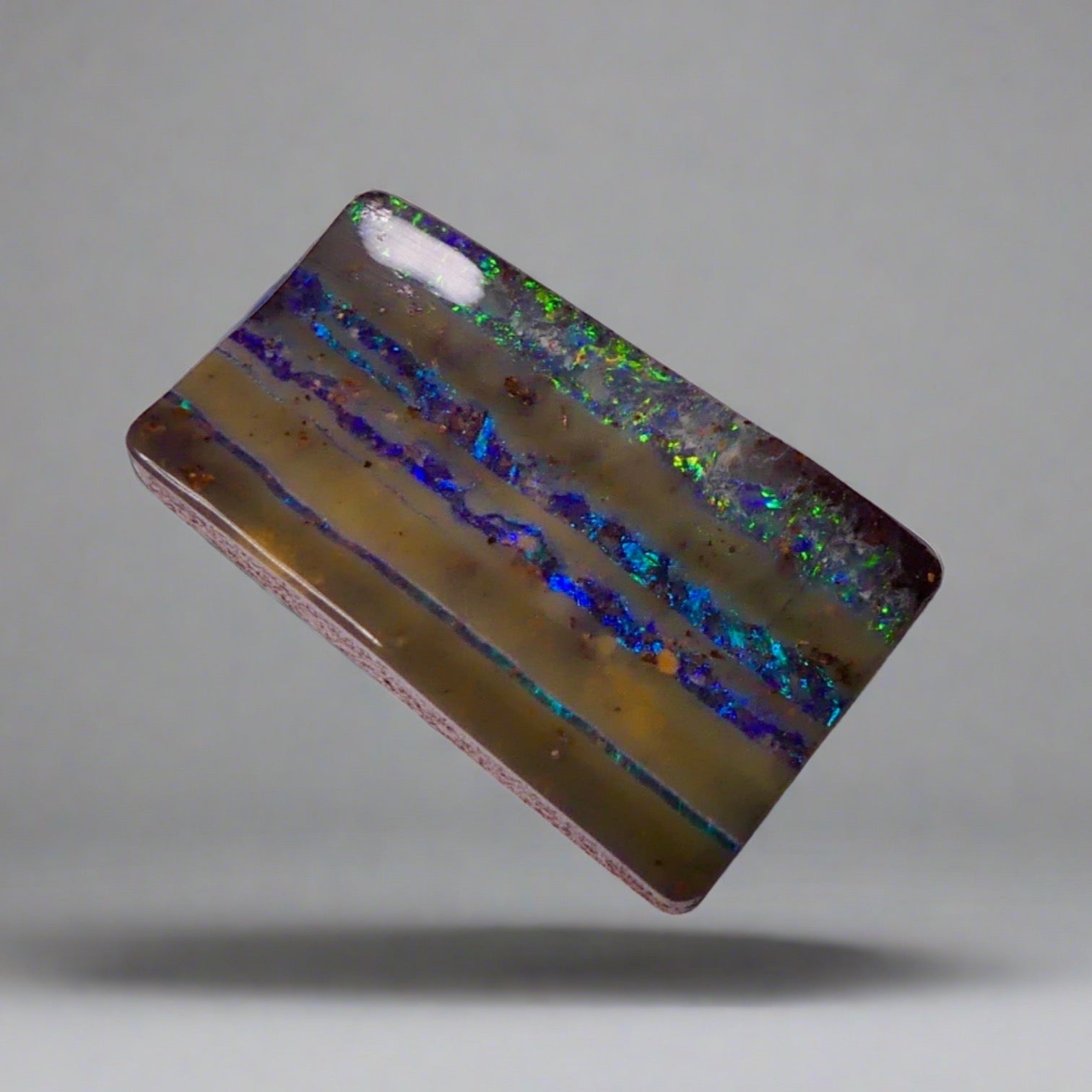 12.5ct Australian Stripy Boulder Opal: A unique gemstone, mined in Australia, that offers a one-of-a-kind look with stunning colors. Perfect for gemstone enthusiasts.

Origin- Ethically Mined in Queensland Australia

Opal Weight- 12.5ct Queensland Boulder Opal

Size- 22 x 13mm

Perfect for that next Pendant design you have been dreaming of.