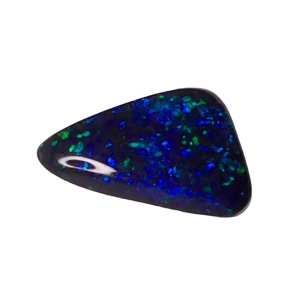 This 2.5ct Australian Black Opal features expert cutting and polishing, showcasing gorgeous green and blue colors. A truly rare and exquisite gemstone, this opal is a beautiful representation of nature. Perfect for jewelry setting or collection.

Origin- Ethically Mined in Lightning Ridge Australia

Opal Weight- 2.55ct Australian Black Opal

Size- 13.2 x 8.1mm

Ready to be set into a beautiful ring or Pendant design