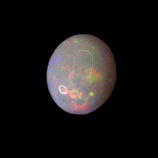 Add to your collection with this 1.2ct Coober Pedy Opal - a natural gem sourced from the renowned Coober Pedy Opal Fields. Perfect for any jewelry setting.

Origin- &nbsp;Opal Ethically Mined in Coober Pedy Australia.

Opal Weight- 1.2ct Coober Pedy Opal

Treatments- None - 100% solid Australian Opal&nbsp;

Size- 9.2 x 7.1 x 3mm

Cut- Freeform high dome cabochon.

Ready to be set into jewellery