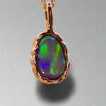 Uncover the stunning Australian opal beauty of our 9k Gold Lightning Ridge Opal pendant. Featuring a unique lava-inspired handcrafted design with green, blue, and gold tones, this high-quality masterpiece is a lasting addition to your collection.

Origin- Ethically Mined in Lightning Ridge Australia

Opal Weight- 1.5ct Lightning Ridge Crystal Opal

Setting- 9k Gold Lava inspired custom design

Chain- 9k Gold Cable Chain 45cm in Length

Treatments- None- 100% Solid Australian Opal
