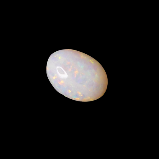 Explore the exquisite natural patterns and colors of our 0.9ct Coober Pedy Opal ring stone. A captivating treasure from the Coober Pedy region.

Origin- Ethically Mined in Coober Pedy Australia

Opal Weight- 0.9ct- Coober Pedy Opal

Size- 8.4 x 6.3 x 2.8mm

Cut- Freeform high dome cabochon

Treatments- None 100% solid Australian Opal