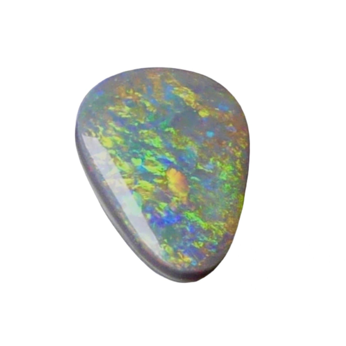 Expertly cut and polished, this 2.4ct Australian Black Opal adds an alluring touch of shimmer to any jewelry piece. Its stunning colors of green, gold, and blue make it a unique and captivating gemstone. Perfect for creating one-of-a-kind pieces and standing out in any collection.

Origin- Ethically Mined in Lightning Ridge Australia

Opal Weight- 2.4ct Australian Lightning Ridge Opal

Body Tone- N6

Size- 12 x 8.2mm

Beautiful Ring or Pendant Opal ready to be set.