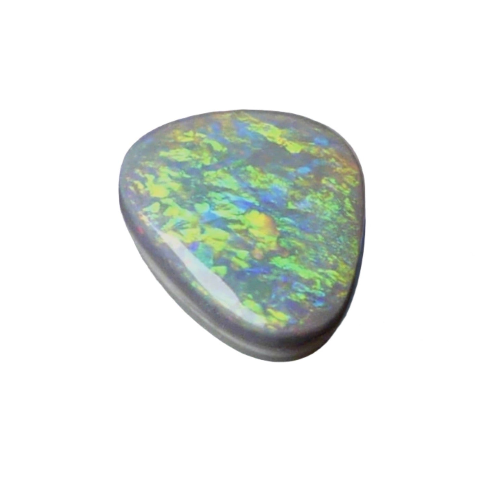 Expertly cut and polished, this 2.4ct Australian Black Opal adds an alluring touch of shimmer to any jewelry piece. Its stunning colors of green, gold, and blue make it a unique and captivating gemstone. Perfect for creating one-of-a-kind pieces and standing out in any collection.

Origin- Ethically Mined in Lightning Ridge Australia

Opal Weight- 2.4ct Australian Lightning Ridge Opal

Body Tone- N6

Size- 12 x 8.2mm

Beautiful Ring or Pendant Opal ready to be set.