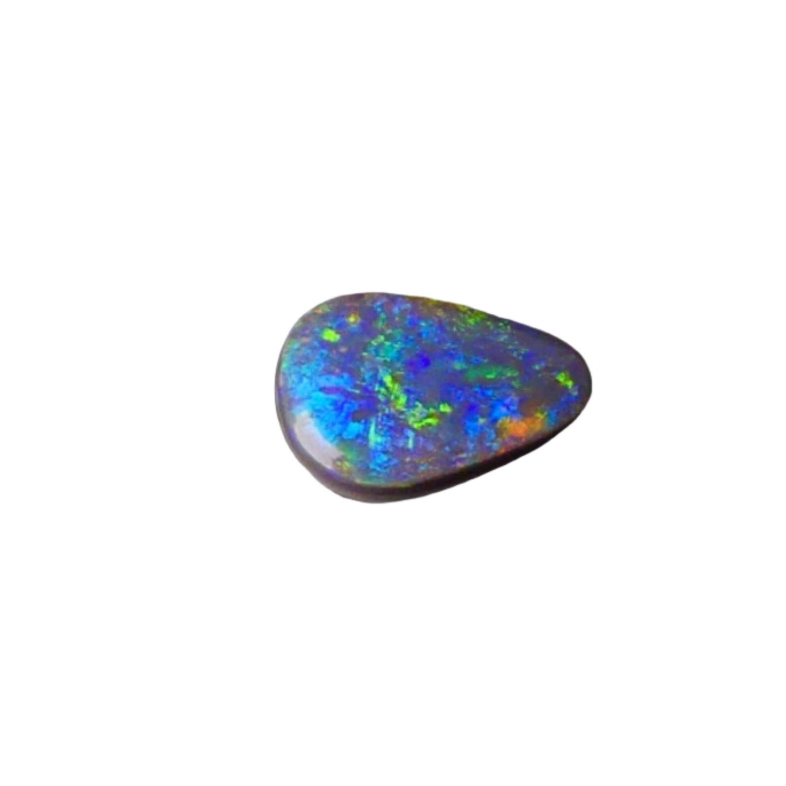 Expertly cut and polished, this 2.4ct Australian Black Opal adds an alluring touch of shimmer to any jewelry piece. Its stunning colors of green, gold, and blue make it a unique and captivating gemstone. Perfect for creating one-of-a-kind pieces and standing out in any collection.

Origin- Ethically Mined in Lightning Ridge Australia

Opal Weight- 2.4ct Australian Lightning Ridge Opal

Body Tone- N6

Size- 12 x 8.2mm

Beautiful Ring or Pendant Opal ready to be set.
