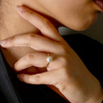 Handcrafted with a lustrous Keshi pearl, this 9k gold ring exudes elegance and sophistication. The unique shape of the pearl adds a touch of individuality, making it a stunning addition to any ensemble. Elevate your look with this luxurious and timeless piece.

Pearl- Keshi Saltwater Pearl

Setting- 9k Gold Handcrafted

Size- 5 1/4us

Handcrafted By Australian Artisans