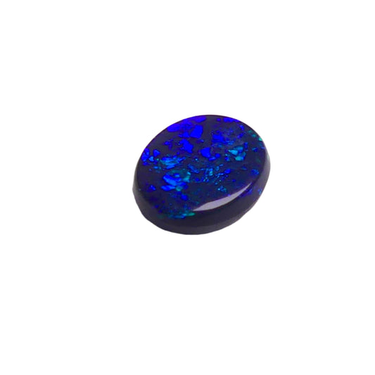 This 1.95ct Black Opal from Lightning Ridge displays stunning blue green hues, making it a unique and valuable addition to any collection. Its distinct color and quality of origin, make it a desirable choice for those seeking a rare and eye-catching gemstone.

Origin- Lightning Ridge Australia

Weight- 1.95ct Black Opal

Size- 10x9x3mm

Cut- Oval Freeform Low Dome Cabochon

Treatments- None 100% solid Australian Opal

Perfect Opal for your custom piece of jewellery or your collection