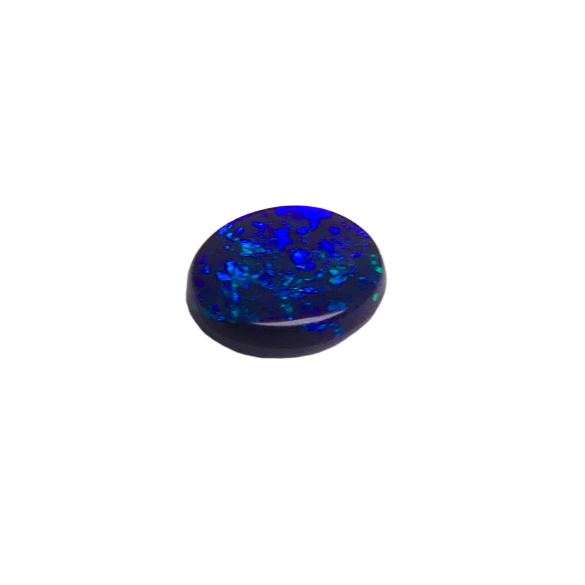 This 1.95ct Black Opal from Lightning Ridge displays stunning blue green hues, making it a unique and valuable addition to any collection. Its distinct color and quality of origin, make it a desirable choice for those seeking a rare and eye-catching gemstone.

Origin- Lightning Ridge Australia

Weight- 1.95ct Black Opal

Size- 10x9x3mm

Cut- Oval Freeform Low Dome Cabochon

Treatments- None 100% solid Australian Opal

Perfect Opal for your custom piece of jewellery or your collection