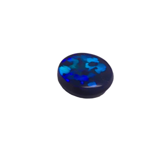 Experience the mesmerizing beauty of our 1.80ct Black Opal from Lightning Ridge, Australia. With stunning blue and green hues, this opal is truly one-of-a-kind. A perfect addition to any collection.

Origin- Lightning Ridge Australia

Weight- 1.80ct Black Opal

Size- 9x8x3.6mm

Treatments- None 100% solid Australian Opal

Cut- Round Freeform Low Dome Cabochon

Perfect Ring Stone for that special design, collection