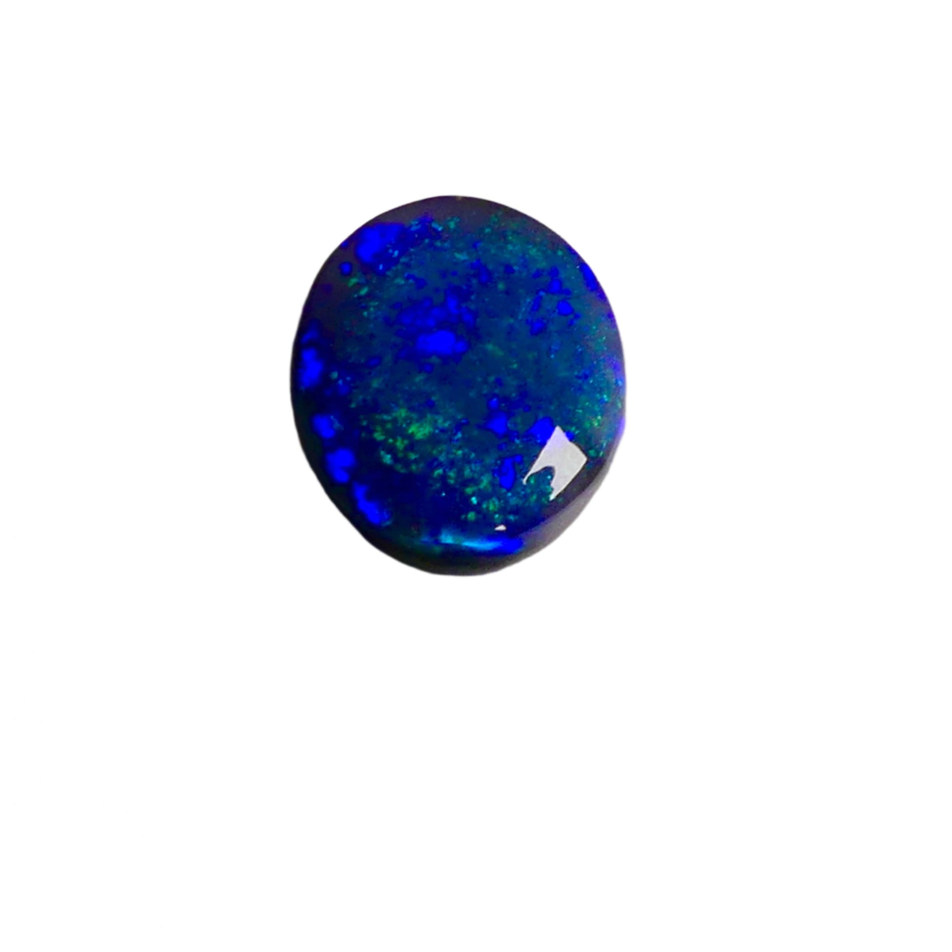Experience the mesmerizing beauty of this Amazing 2.95ct Blue Green Australian Black Opal. With its stunning colors and impressive 2.95ct size, this opal is a true gemstone treasure. Perfect for jewelry, this opal is sure to add a touch of elegance and sophistication to any outfit our addition to any gemstone collection

Origin- Lightning Ridge Australia&nbsp;

Opal weight- 2.95ct Australian Black Opal

Cut- Freeform Round Cabochon

Size- 11.7x10.2mm