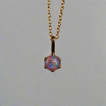 Stunning 18k Gold Lightning Ridge Australian Opal Pendant