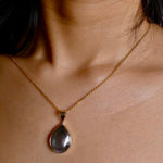 Stunning Australian Abrolhos Island South Sea Mabe Black Pearl 9k Gold Pendant