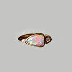 Sensational 18k Gold Australian Boulder Opal Ring