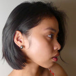 Stunning Tahitian Pearl 9k Gold Stud Earrings