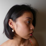 Elegant 9k Gold Shepard Hook South Sea  Pearl  Earrings