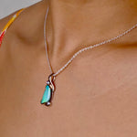 Beautiful 9K White Gold Australian Boulder Opal Pendant