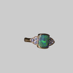 Stunning 14k Gold Black Opal Ring