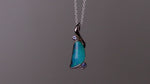 Beautiful 9K White Gold Australian Boulder Opal Pendant