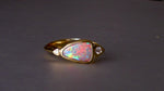 Sensational 18k Gold Australian Boulder Opal Ring